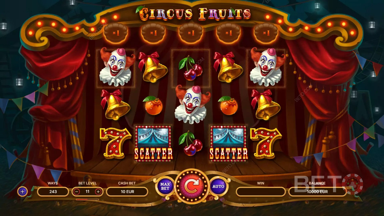 El montaje de control inmersivo de Circus Fruits