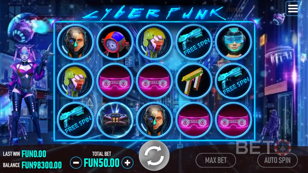 Cyberpunk Reseña de BETO Slots
