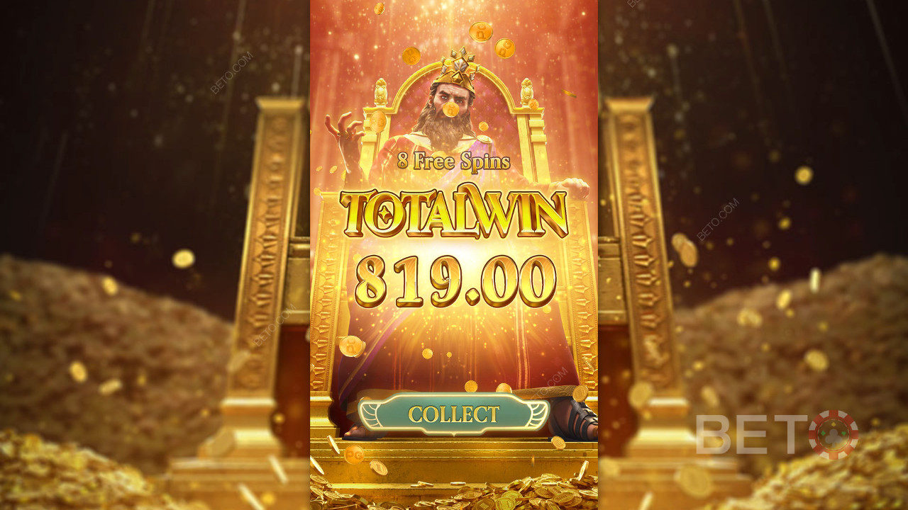¡Gana 2.318x tu apuesta en la tragaperras Midas Fortune Online!