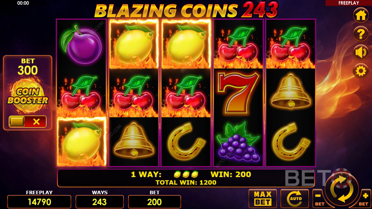 Blazing Coins 243 Juego Gratis