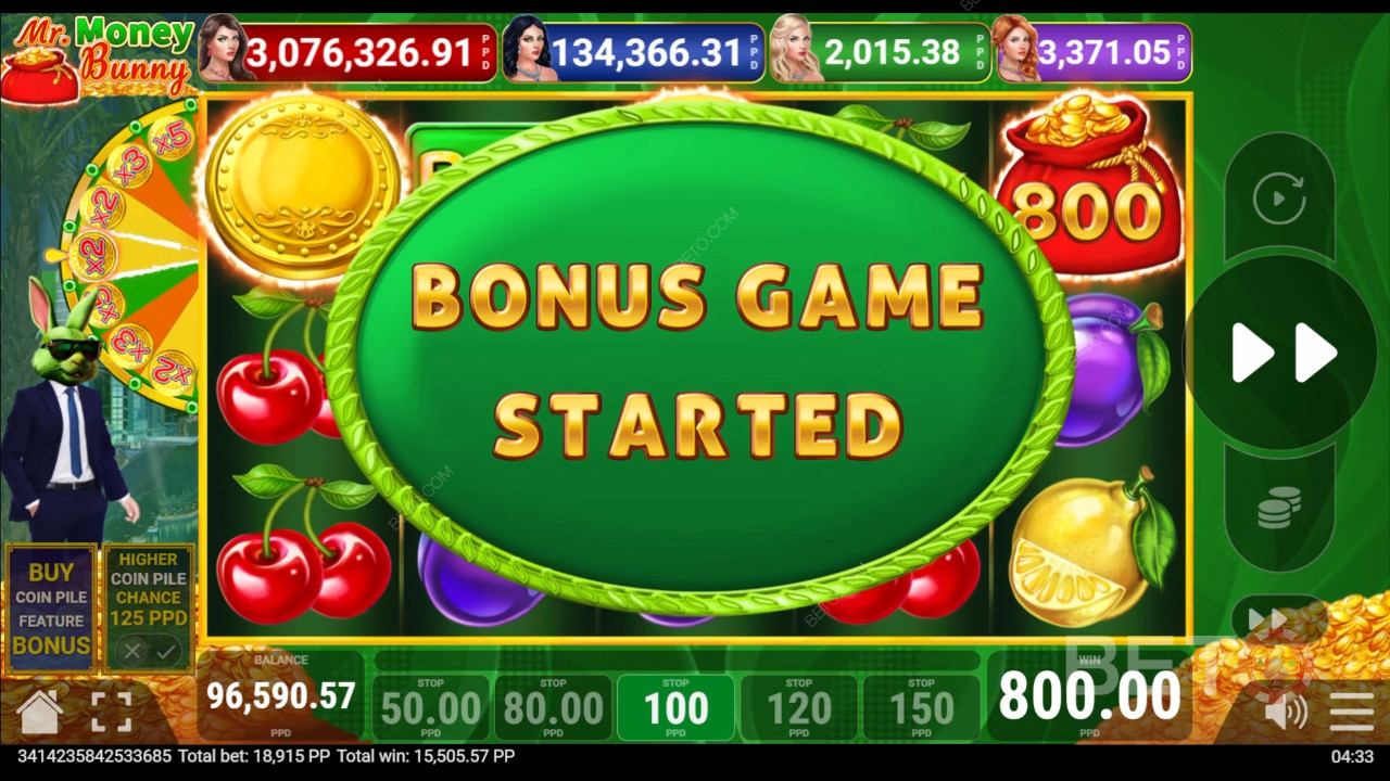 Funciones de bonificación explicadas en Money Bunny de Pateplay