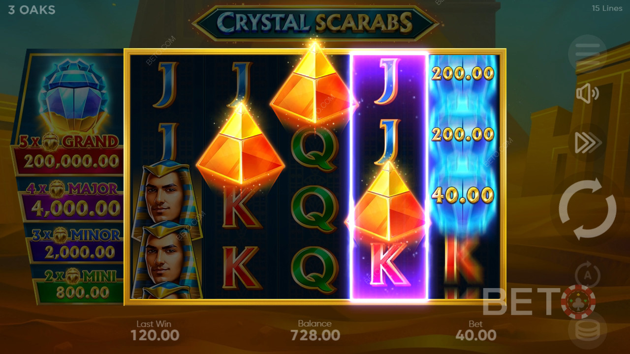 Revisión de Crystal Scarabs por BETO Slots