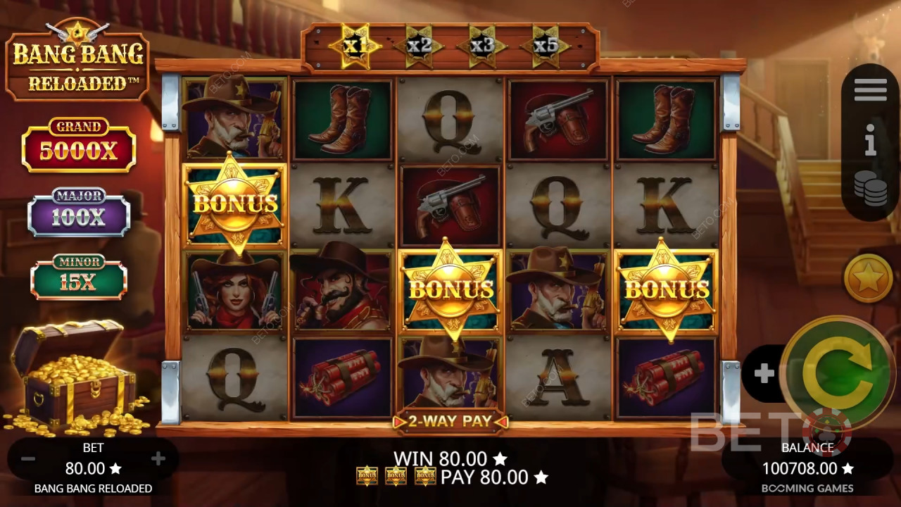 Reseña de Bang Bang Reloaded de BETO Slots