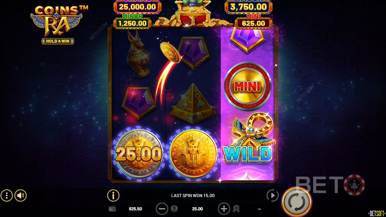 Reseña de Coins of Ra de BETO Slots