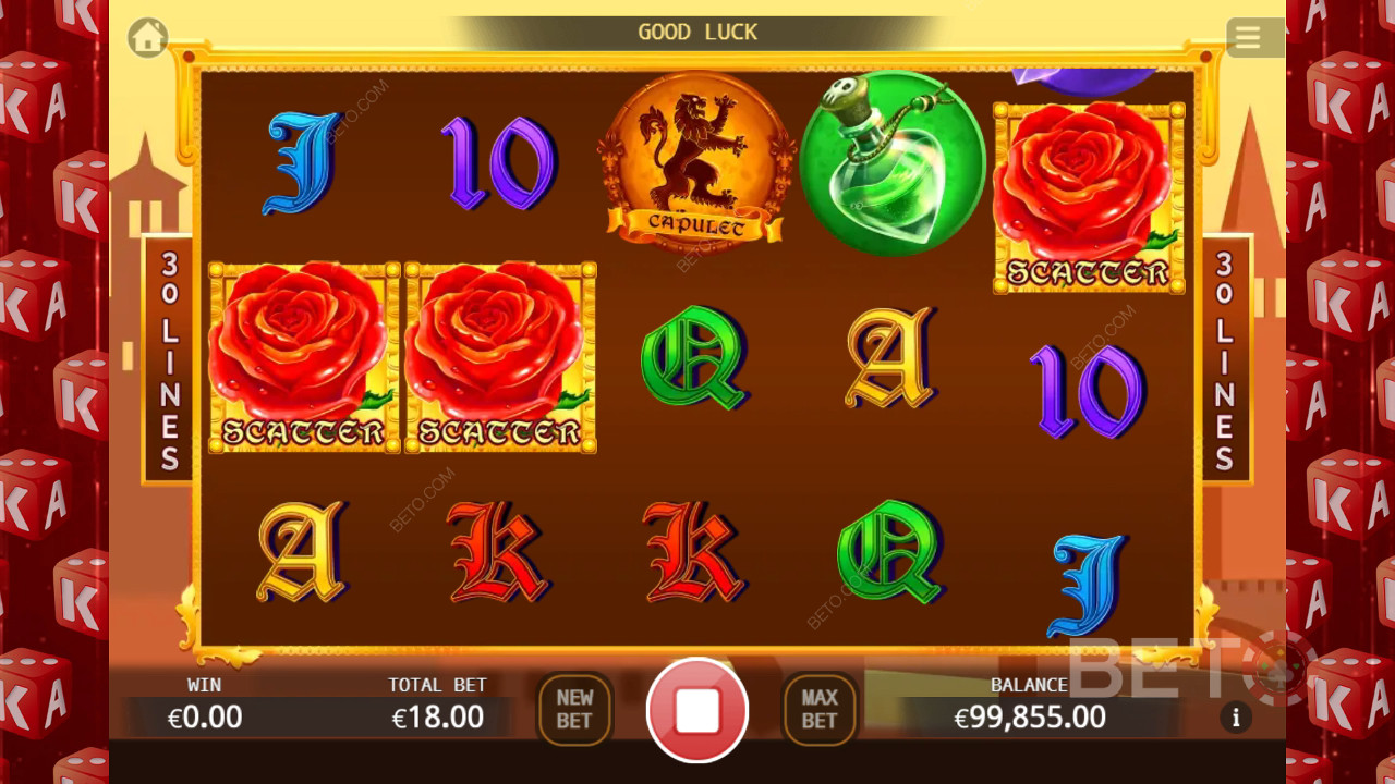 Romeo y Julieta Reseña de BETO Slots