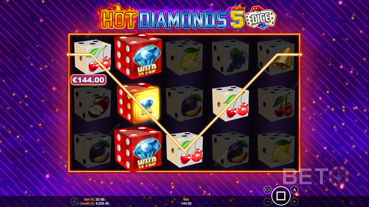 Hot Diamonds 5 Dice Juego Gratis