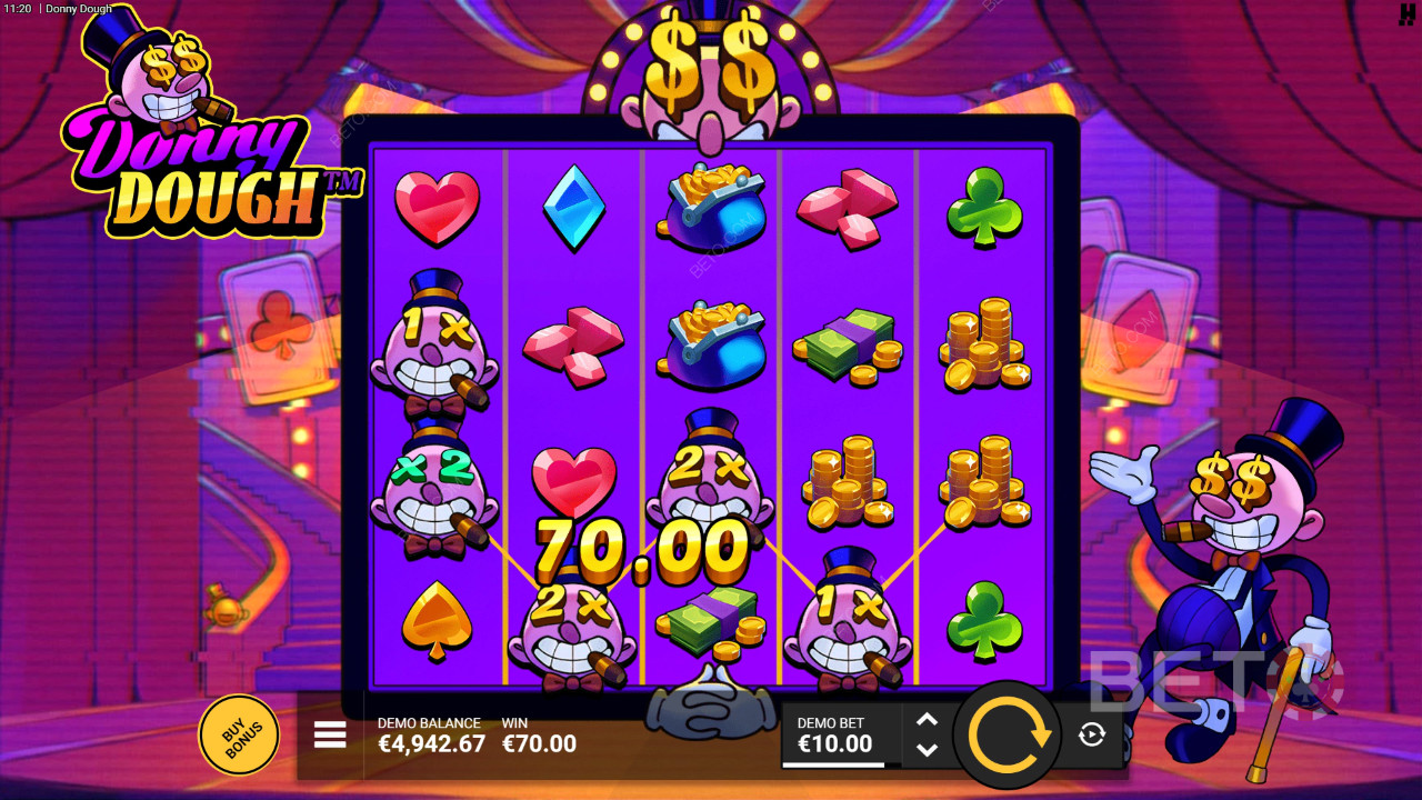 ¡Gana 10.000 veces tu apuesta en la tragaperras Donny Dough!