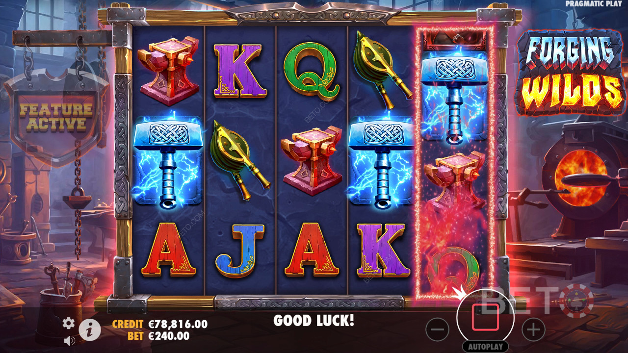 Reseña de Forging Wilds de BETO Slots