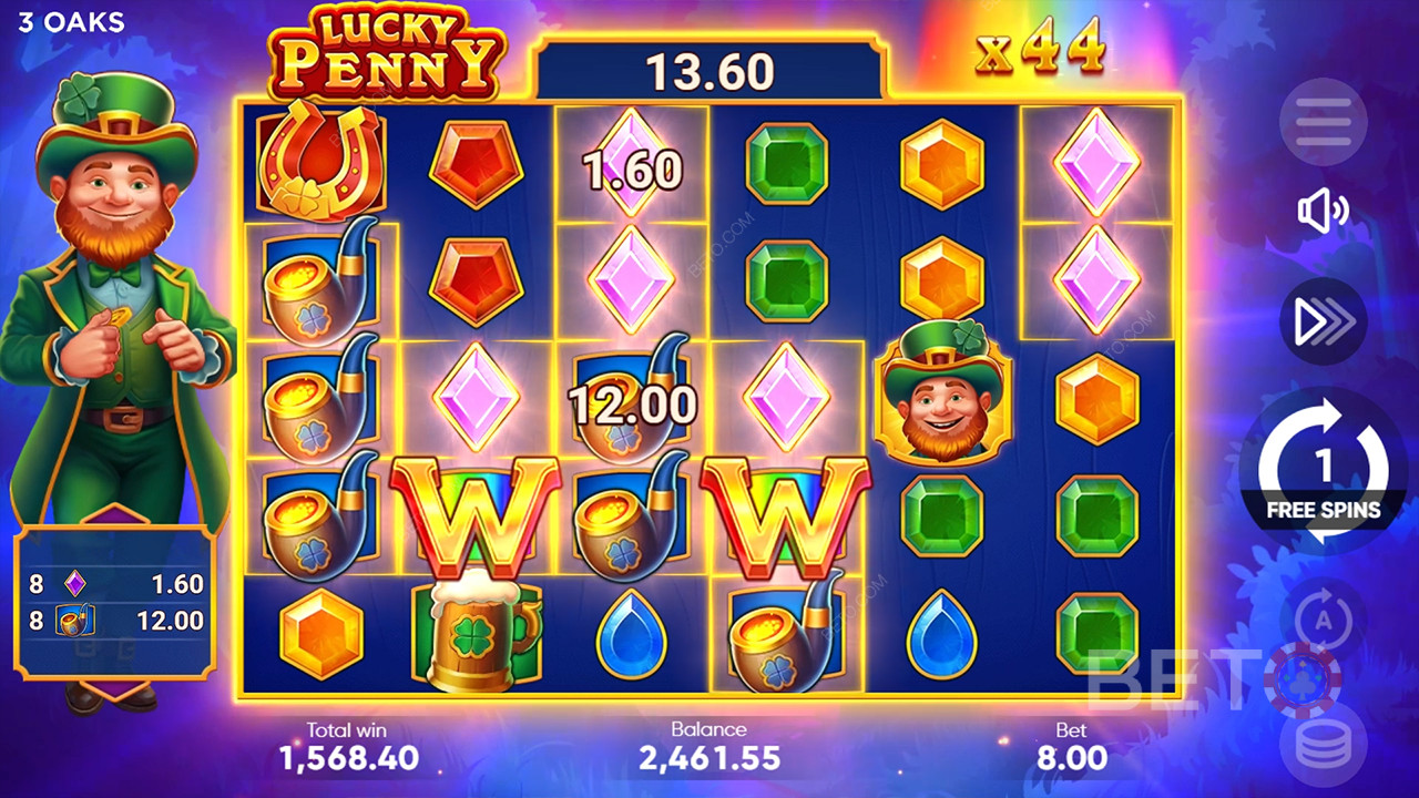 Explicación de las bonificaciones en Lucky Penny de 3 Oaks Gaming