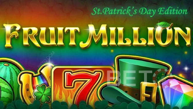 Tragamonedas online Fruit Million con 8 skins diferentes - Edición St. Patricks Day