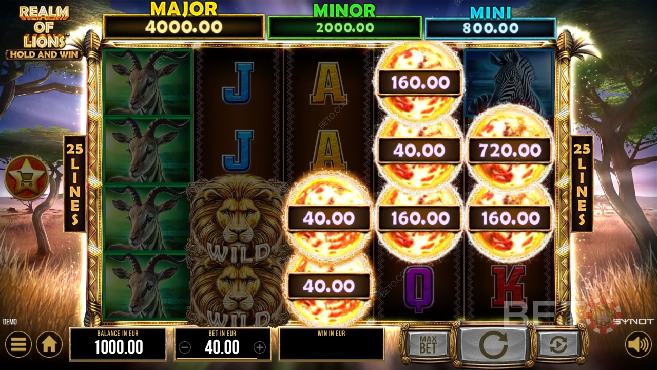 Reseña de Realm of Lions por BETO Slots