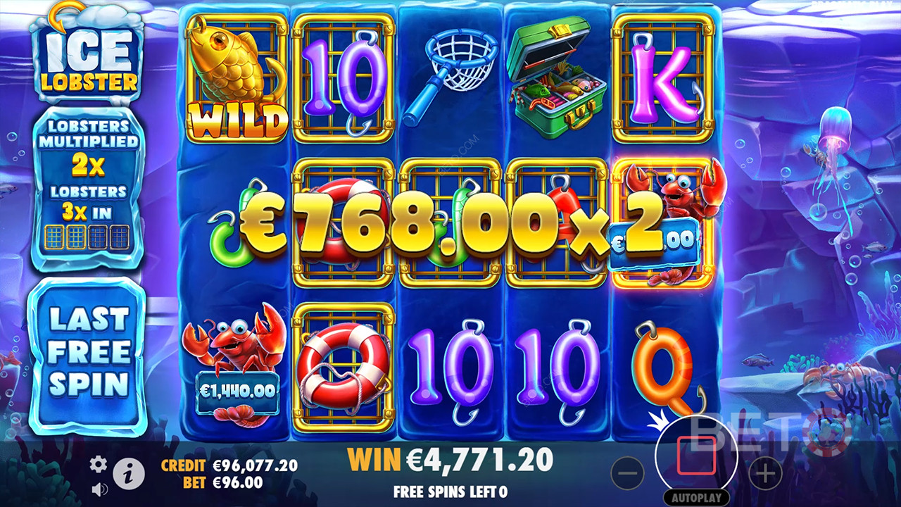 Reseña de Ice Lobster de BETO Slots