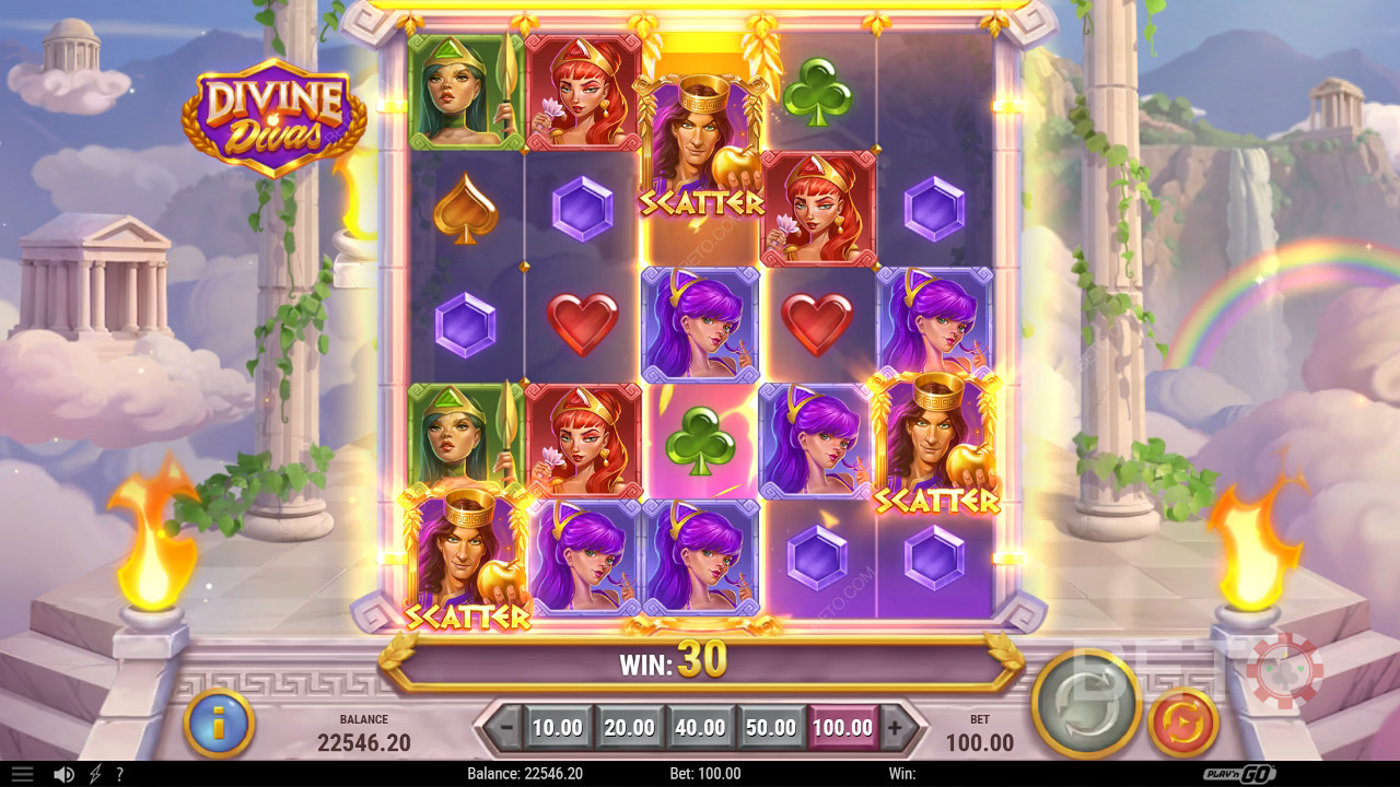 Divine Divas Reseña de BETO Slots