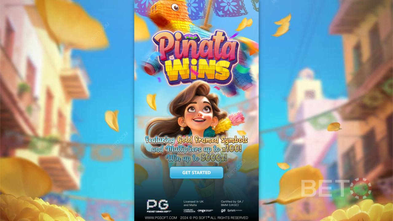 ¡Gana 5.000 veces tu apuesta en la tragaperras online Piñata Wins!