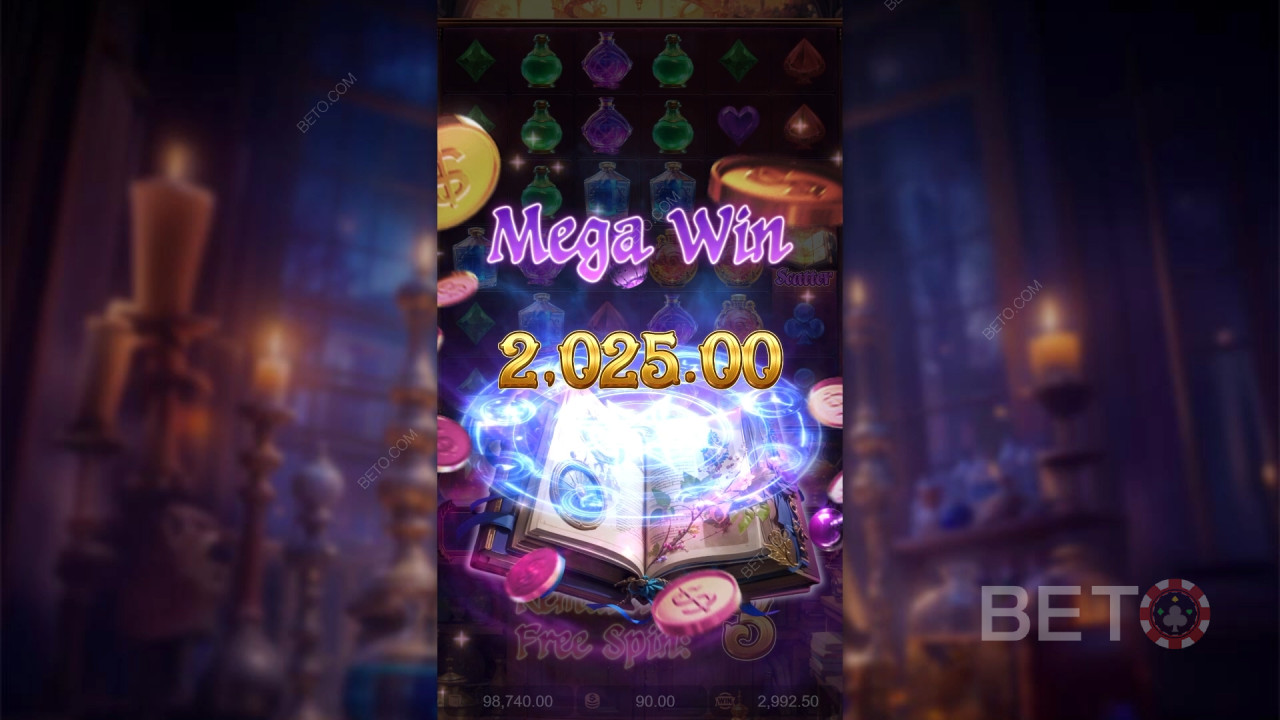 ¡Gana 10.000 veces tu apuesta en la tragaperras Mystic Potion!
