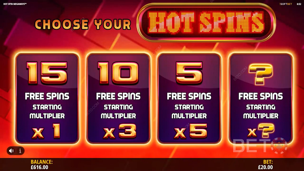 Ganar tiradas gratis en Hot Spin Megaways