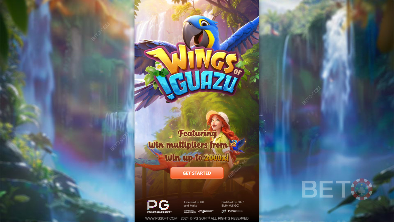 ¡Gana 2.000 veces tu apuesta en la tragaperras online Wings of Iguazu!