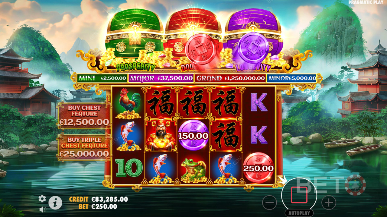 Revisión de Chests of Cai Shen por BETO Slots