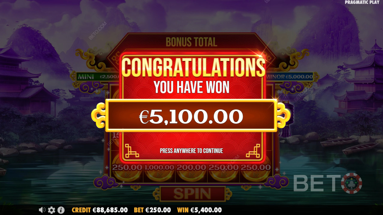 ¡Gana 10.000 veces tu apuesta en la Video Tragaperras Chests of Cai Shen!