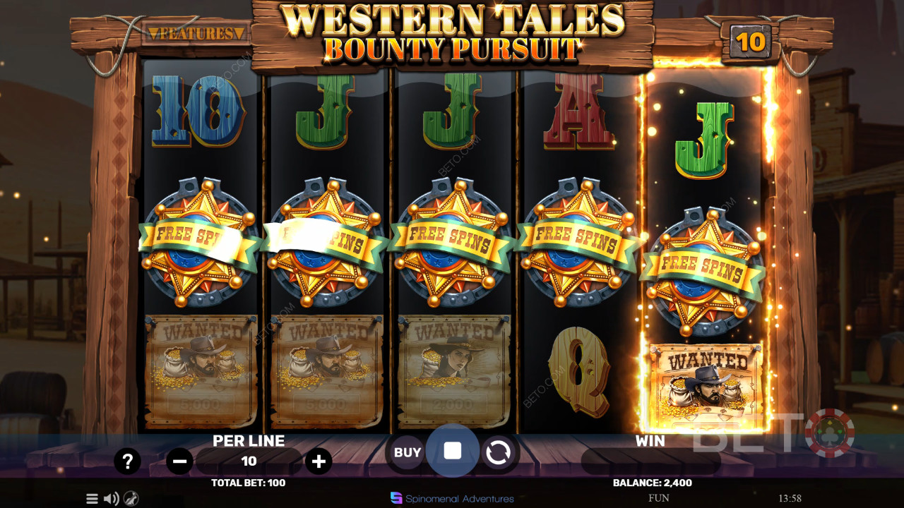 Western Tales - Bounty Pursuit Reseña de BETO Slots
