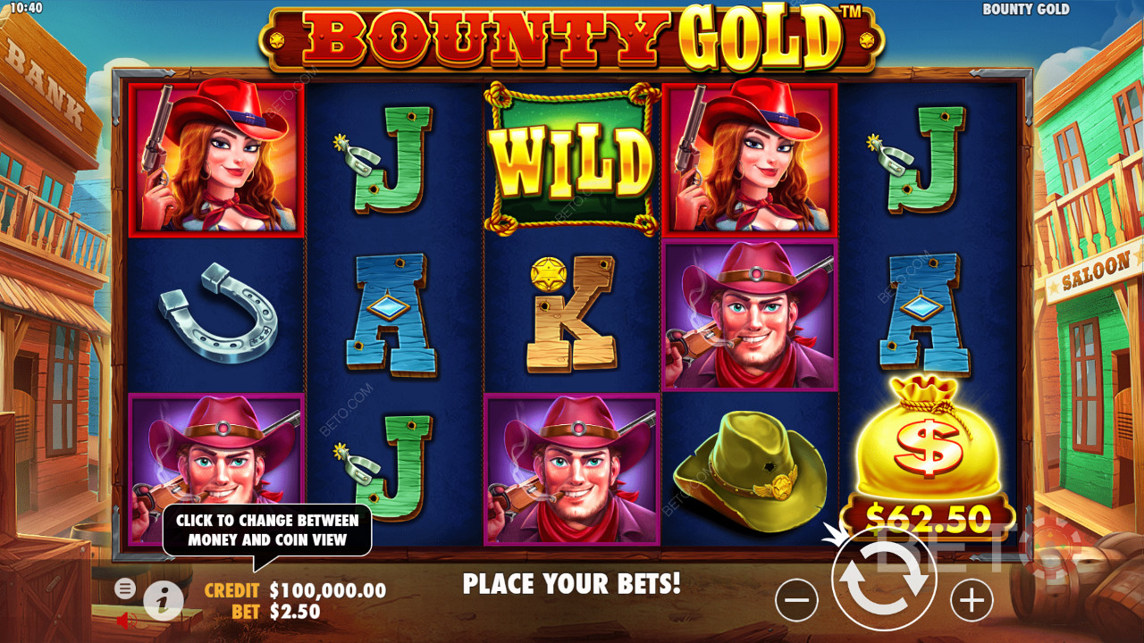 Bounty Gold genera 25 líneas de pago