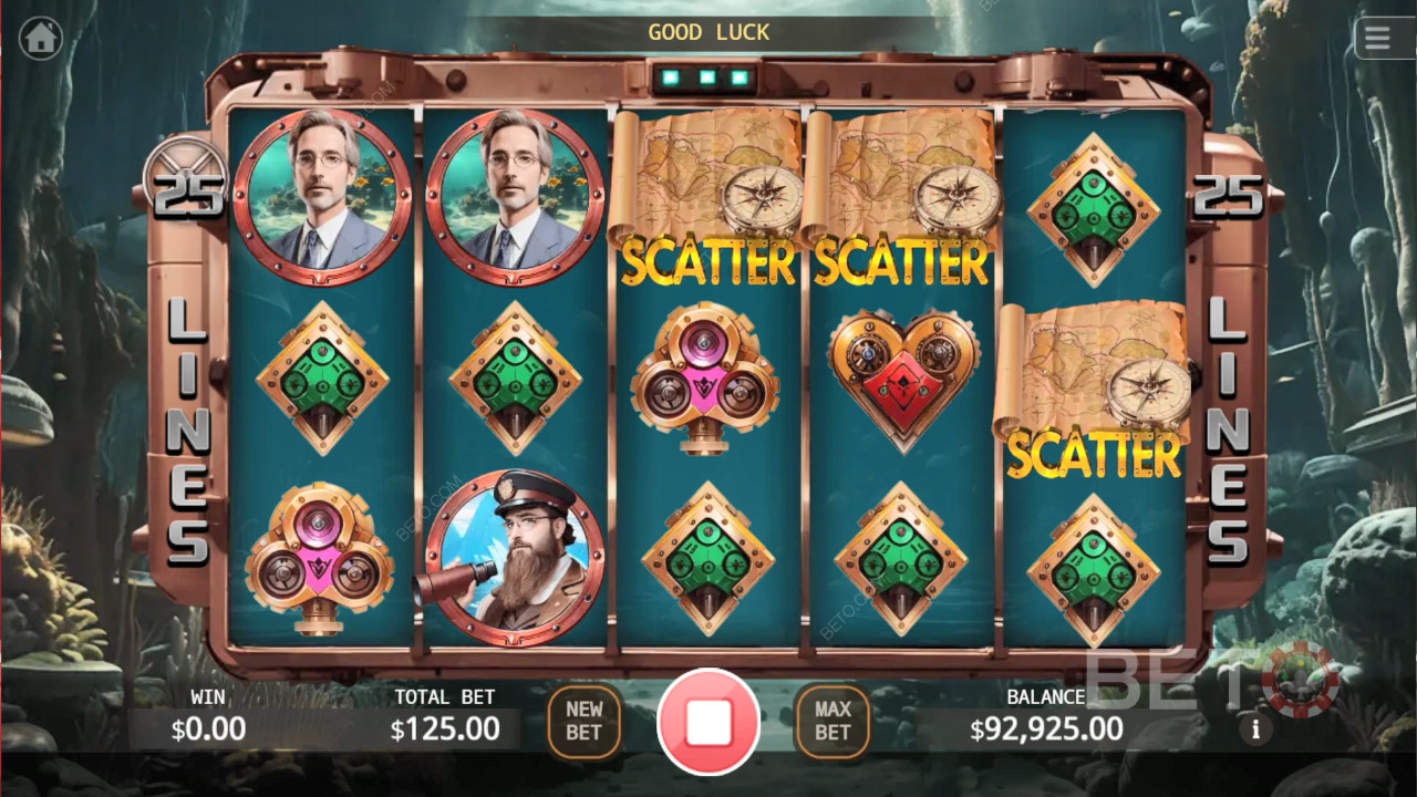 20000 leguas de viaje submarino Reseña de BETO Slots