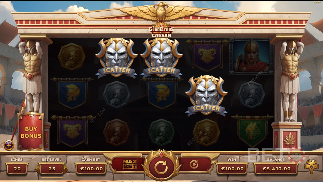 3 Gladiators vs Caesar Juego Gratis