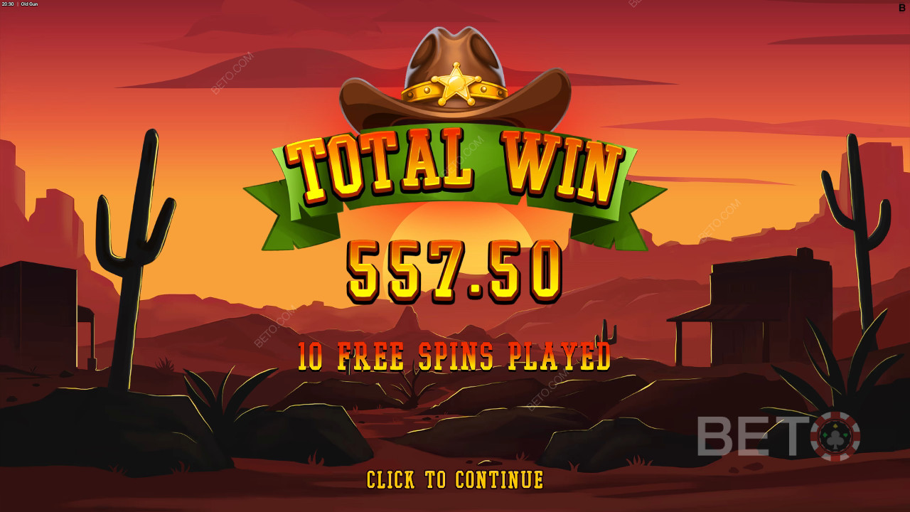 ¡Gana 12.500x tu apuesta en la tragaperras Old Gun!