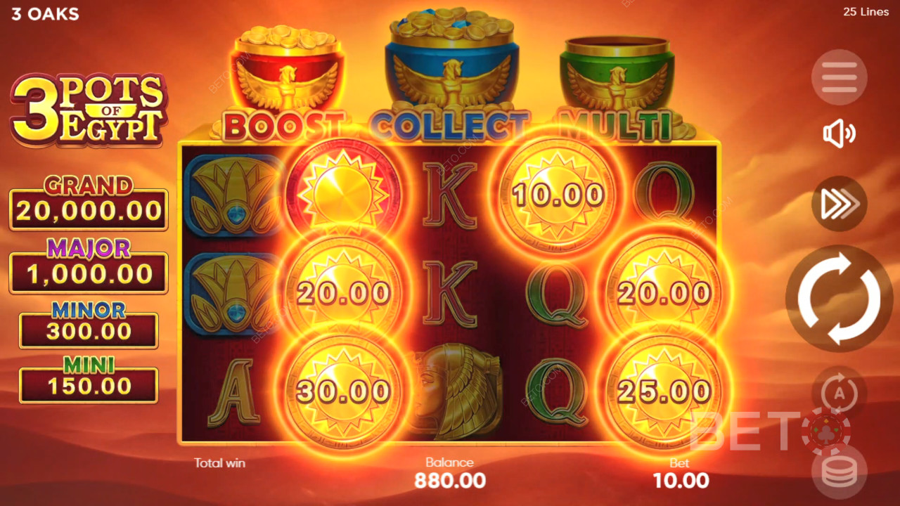 3 Pots of Egypt Juego Gratis