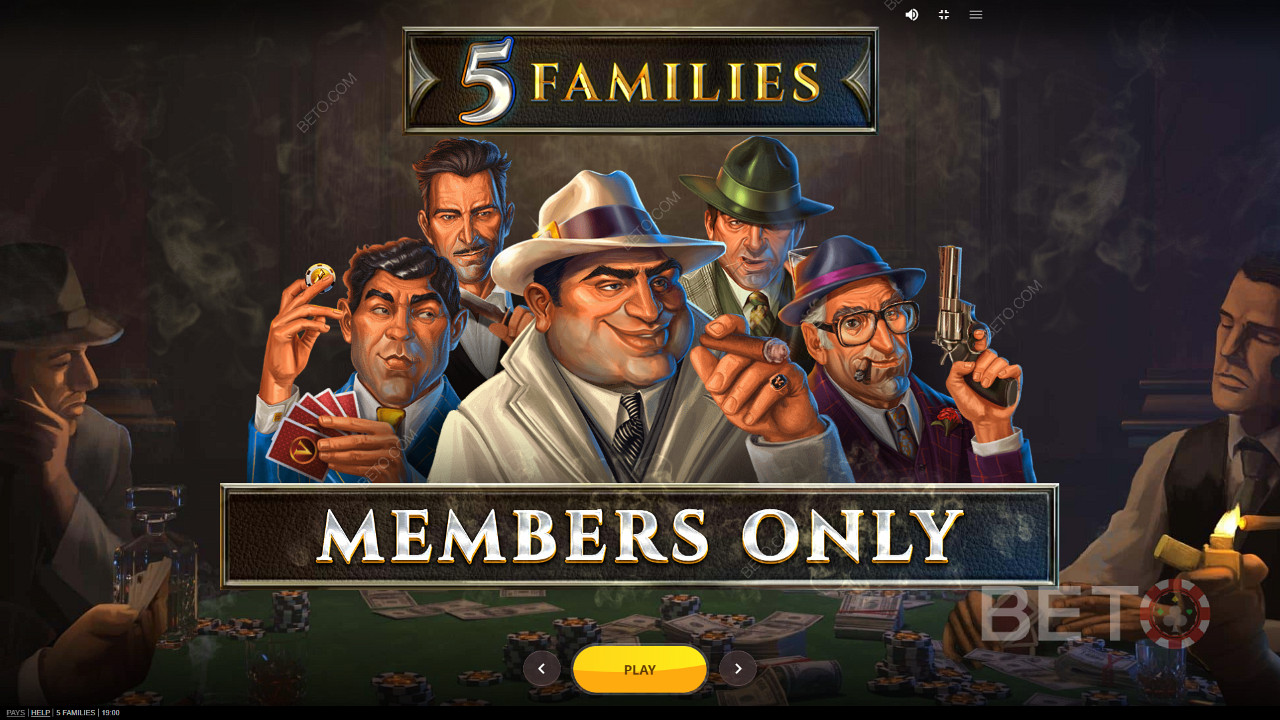 Juega al póker con gángsters en la tragaperras online 5 Families