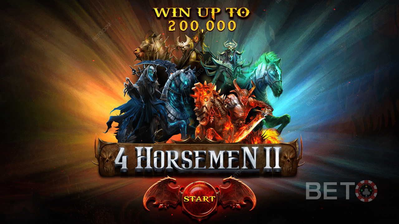 Monta los caballos de la gloria en un mundo condenado de la tragaperras 4 Horsemen 2
