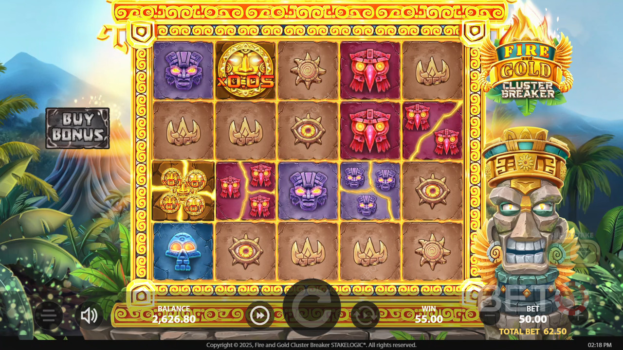Fire and Gold Cluster Breaker Juego Gratis