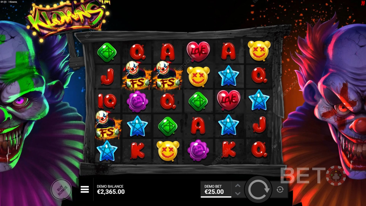 Revisión de Klowns por BETO Slots