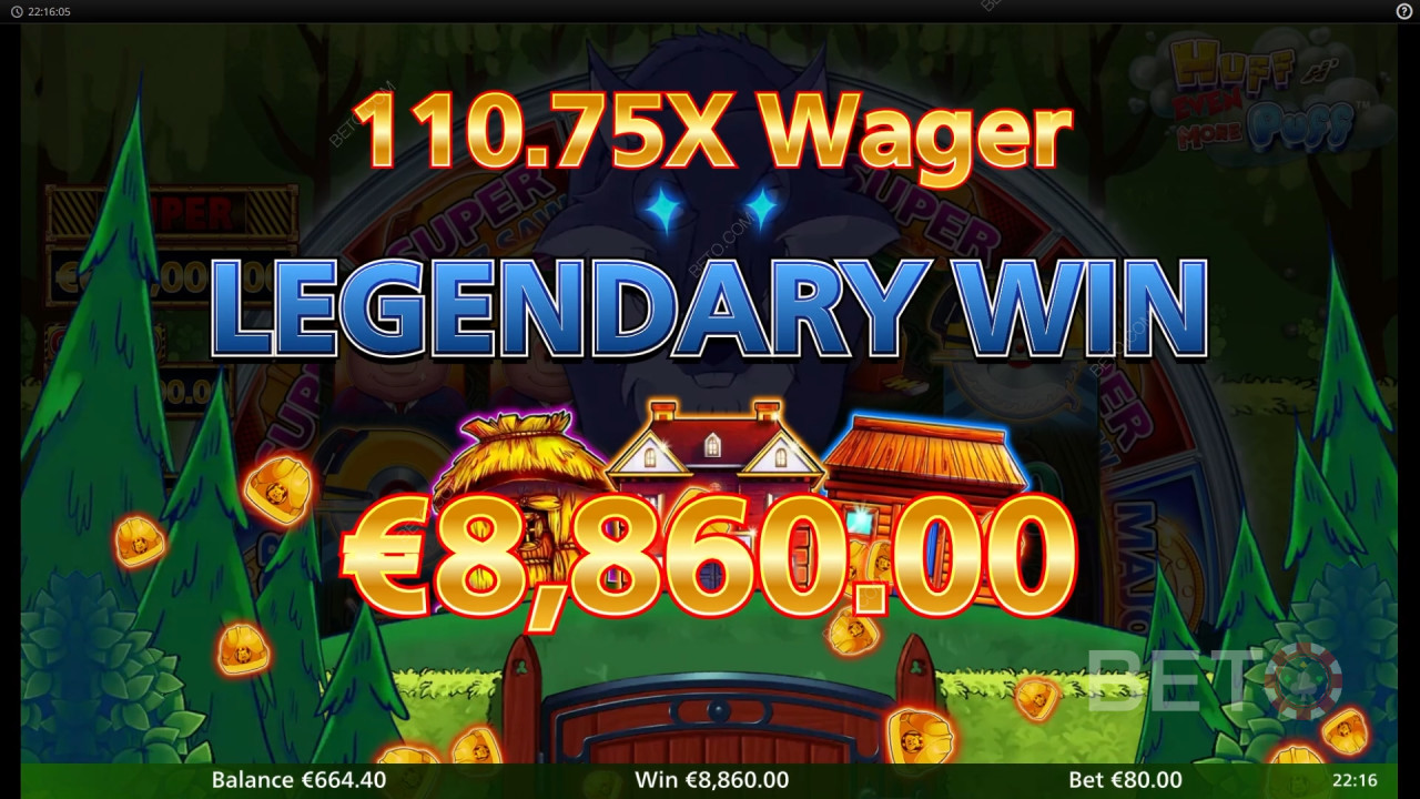 ¡Gana 7.500x tu apuesta en la tragaperras Huff N