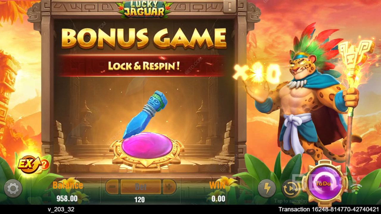 Funciones de bonificación explicadas en Lucky Jaguar de TaDa Gaming