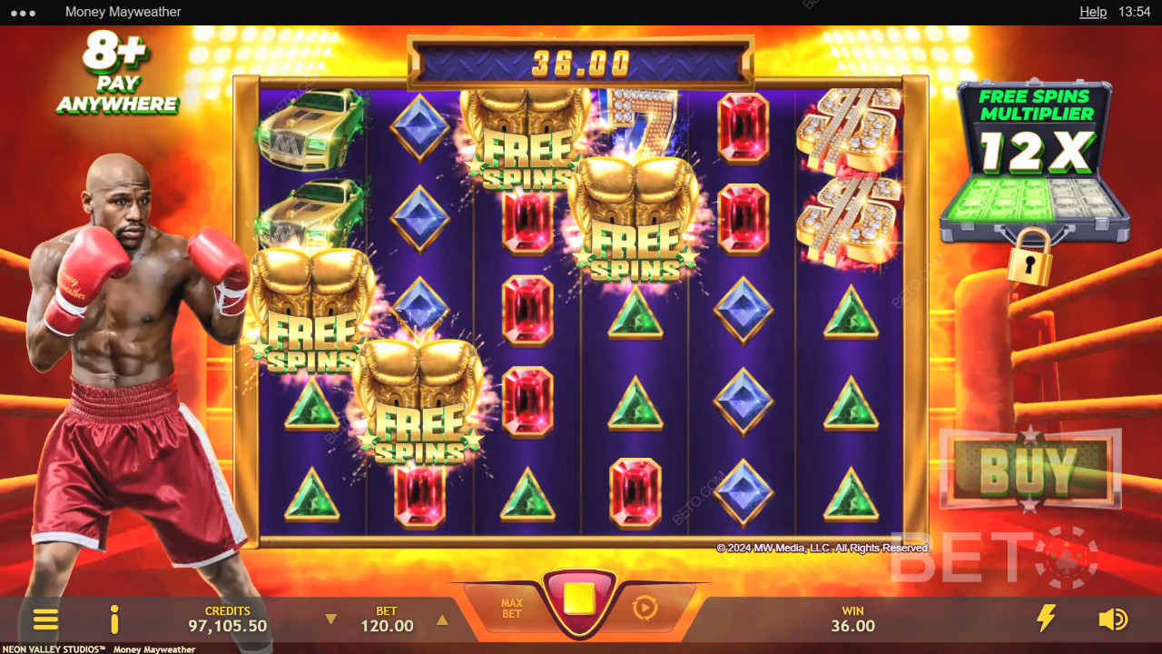 Revisión de Money Mayweather por BETO Slots