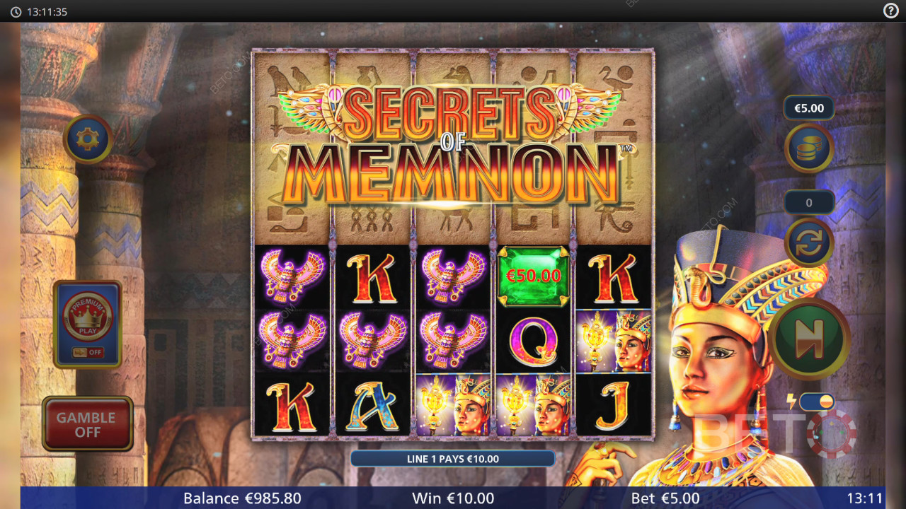 Secrets of Memnon Juego Gratis