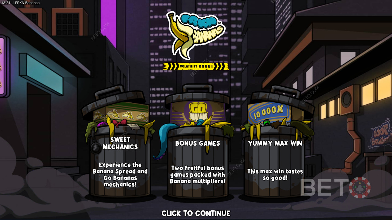 Tema y diseño: Zany Banana Adventure
