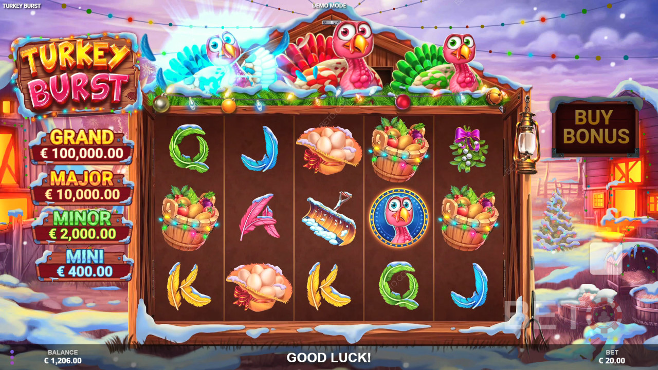Reseña de Turkey Burst de BETO Slots