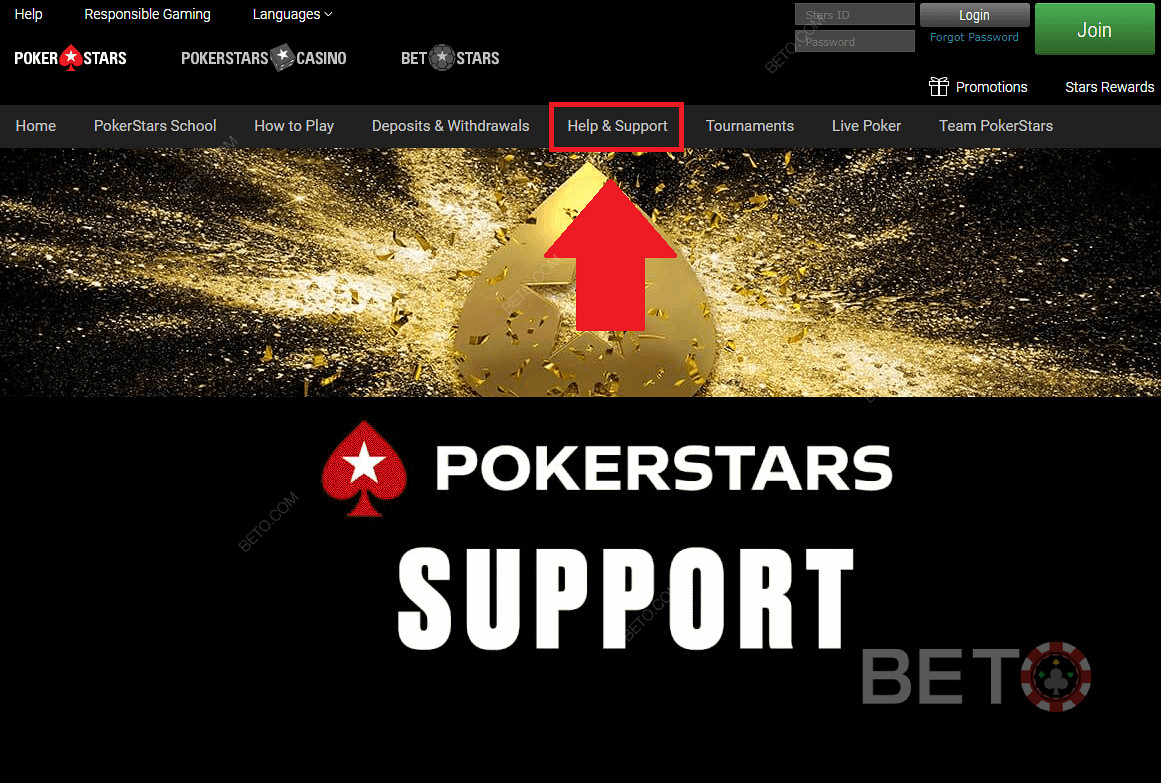 Soporte y atención al cliente del casino PokerStars