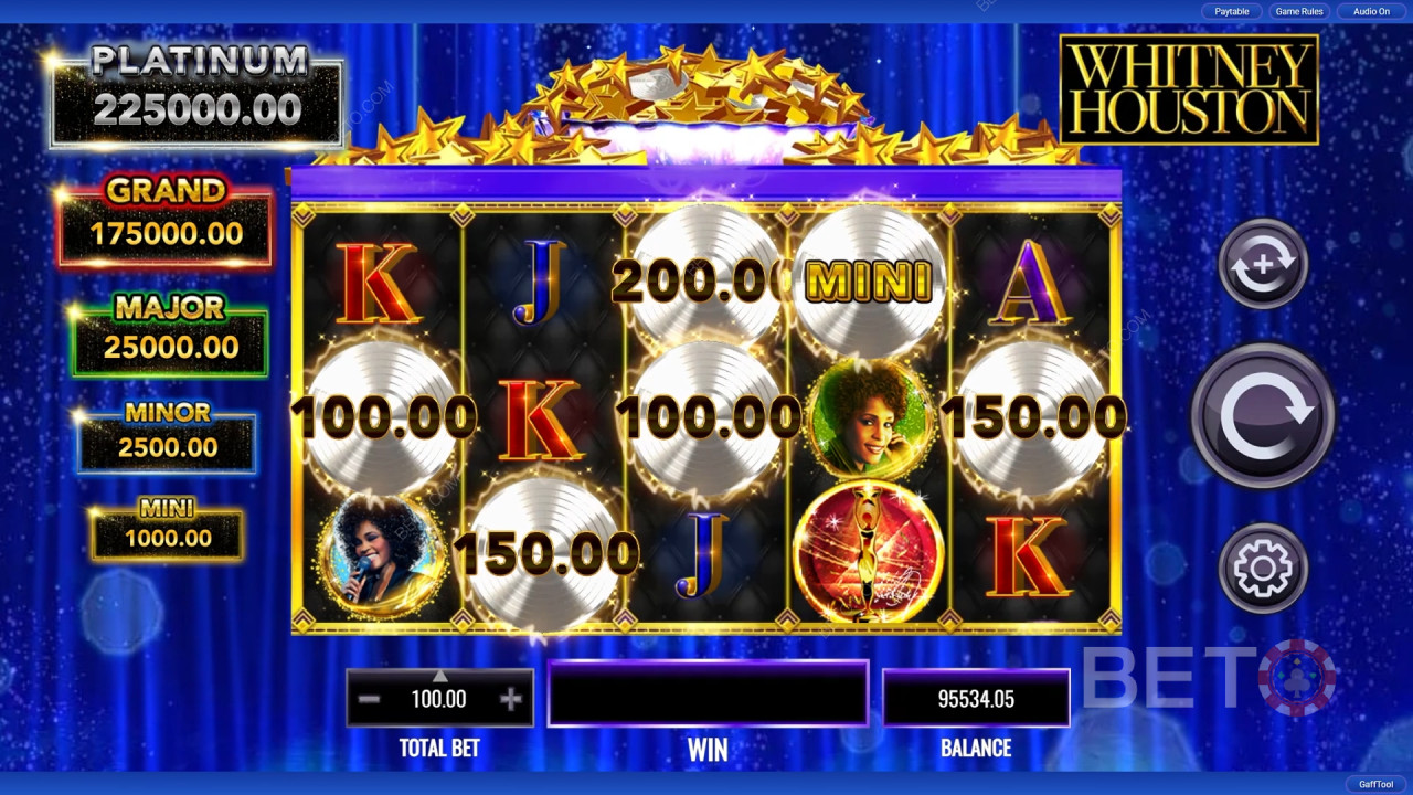 Revisión de Whitney Houston por BETO Slots