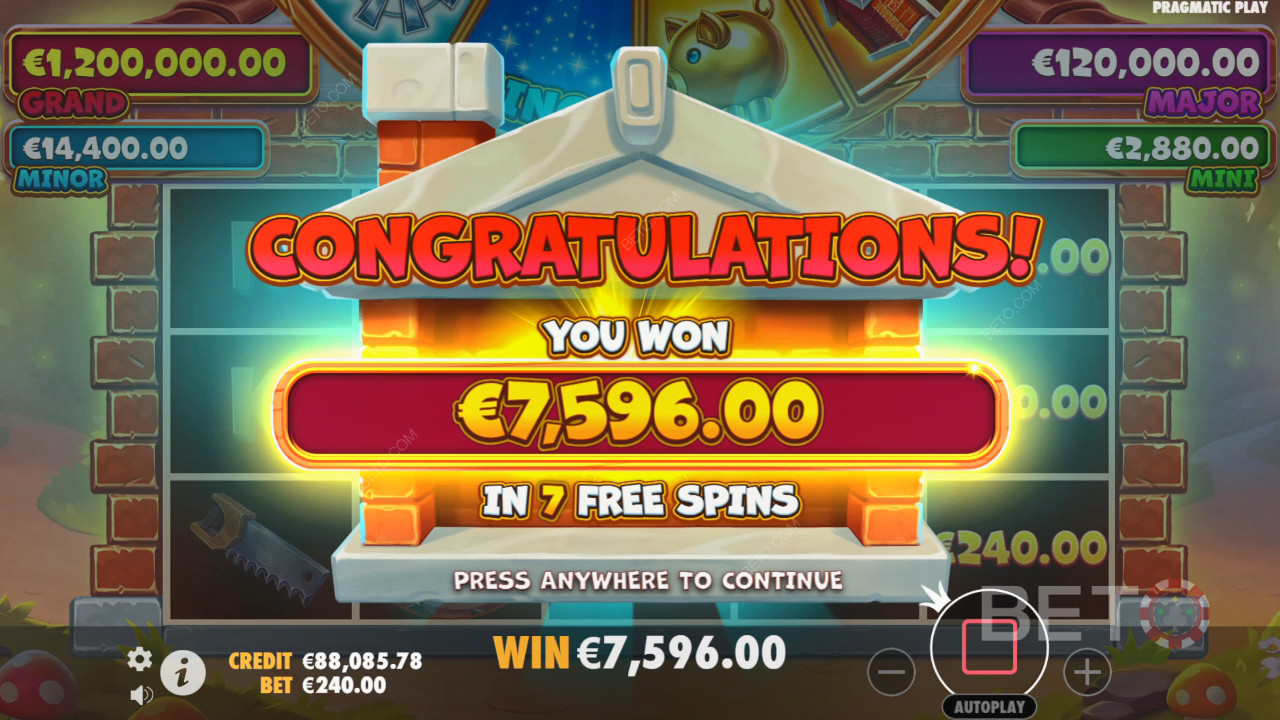 ¡Gana 10.000 veces tu apuesta en la Video Tragaperras Brick House Bonanza!