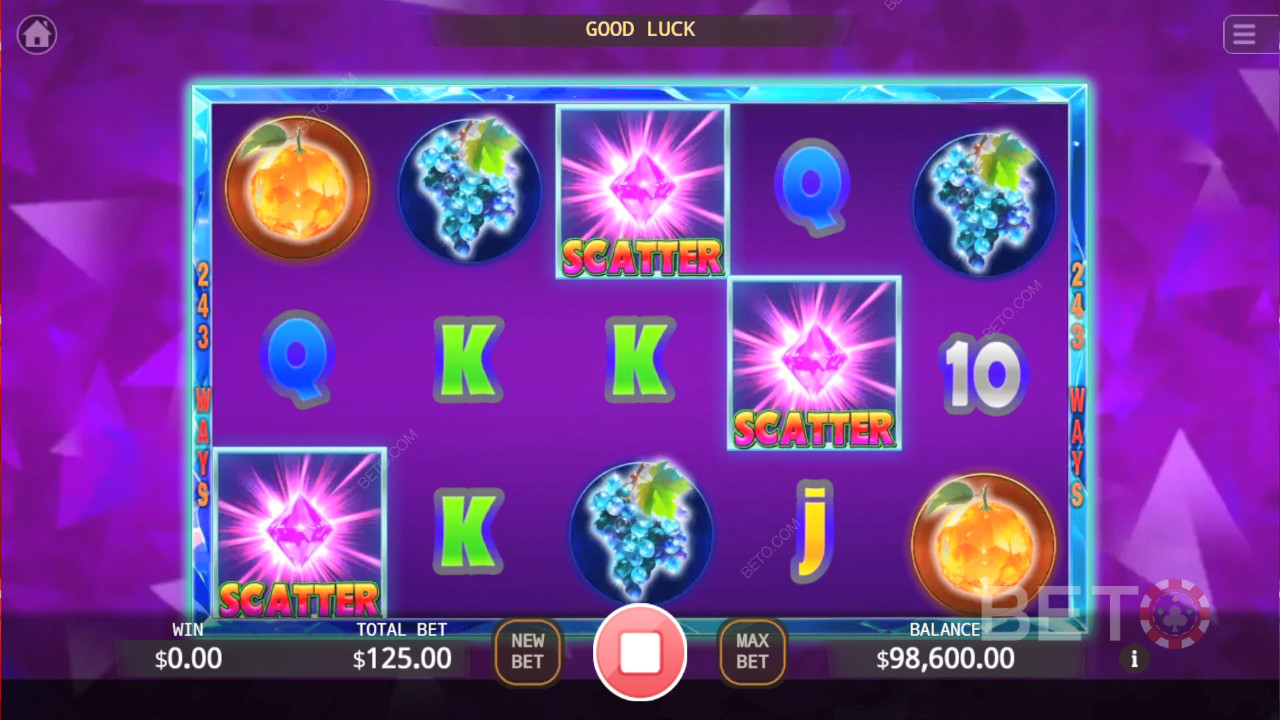 Reseña de Crystal Fruits de BETO Slots