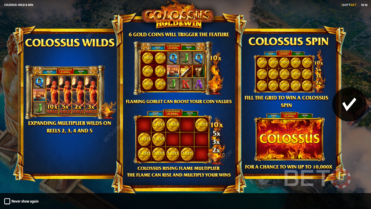 Disfruta de los Wilds, Respins y Jackpots de la tragaperras Colossus: Hold and Win