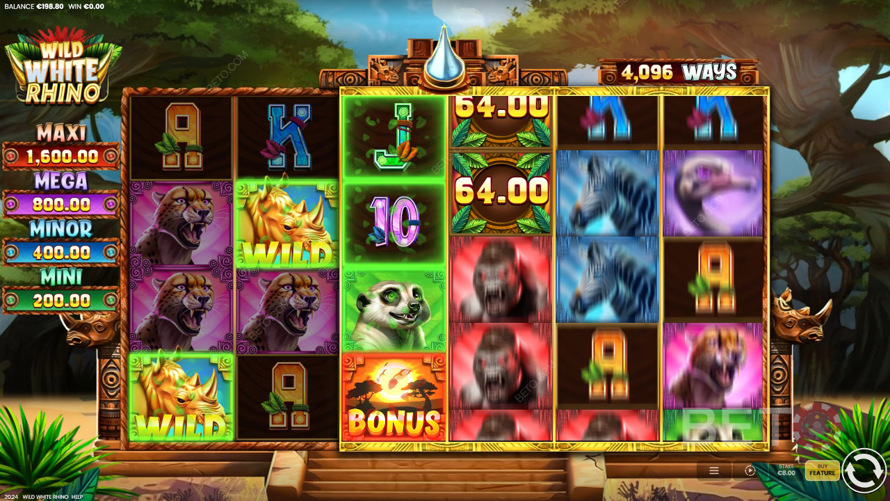 Wild White Rhino Juego Gratis