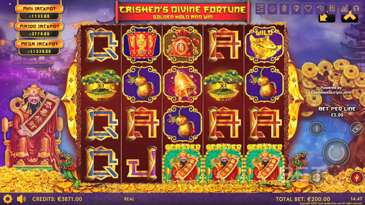Caishen's Divine Fortune Juego Gratis