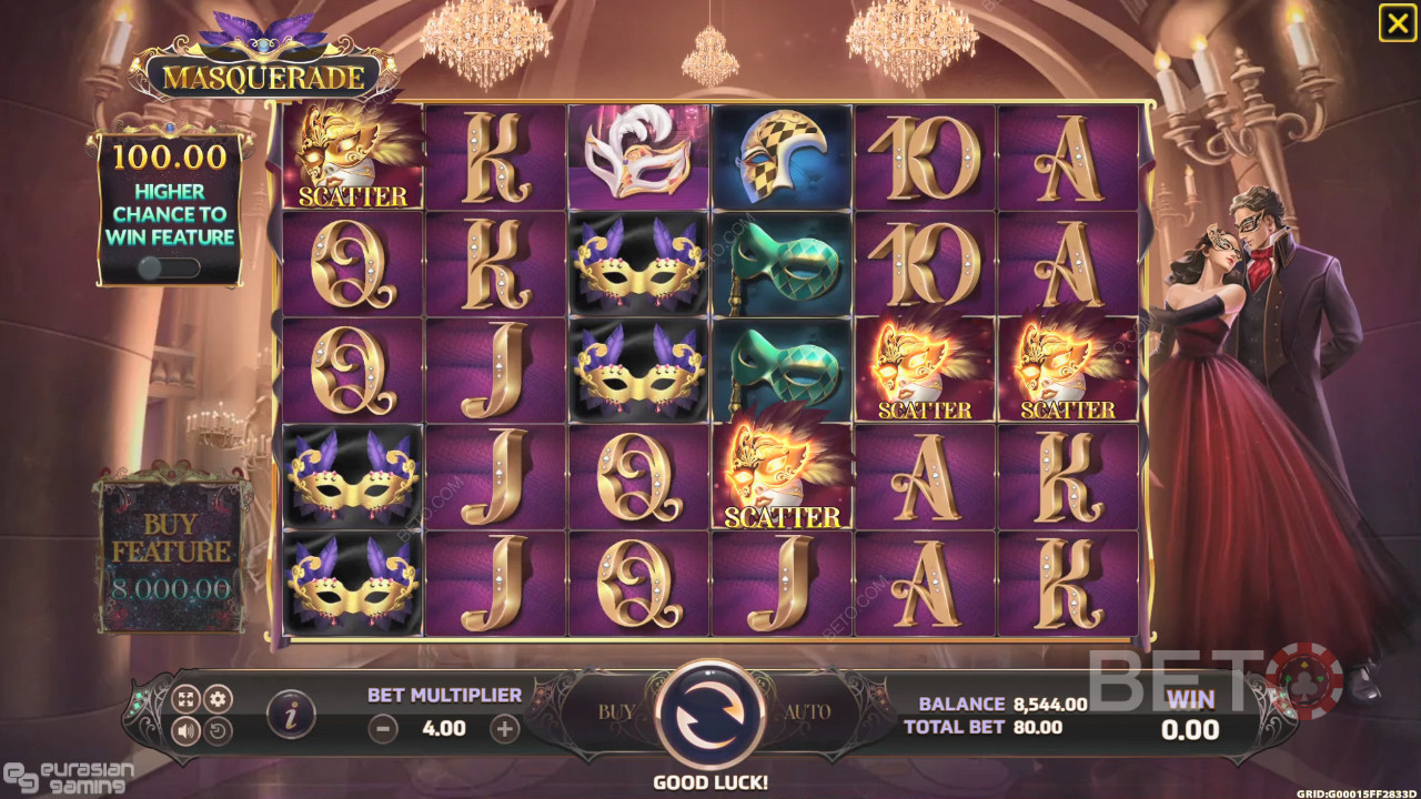 Masquerade Reseña de BETO Slots