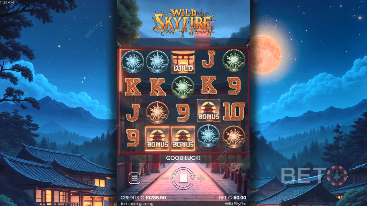 Reseña de Wild Skyfire de BETO Slots