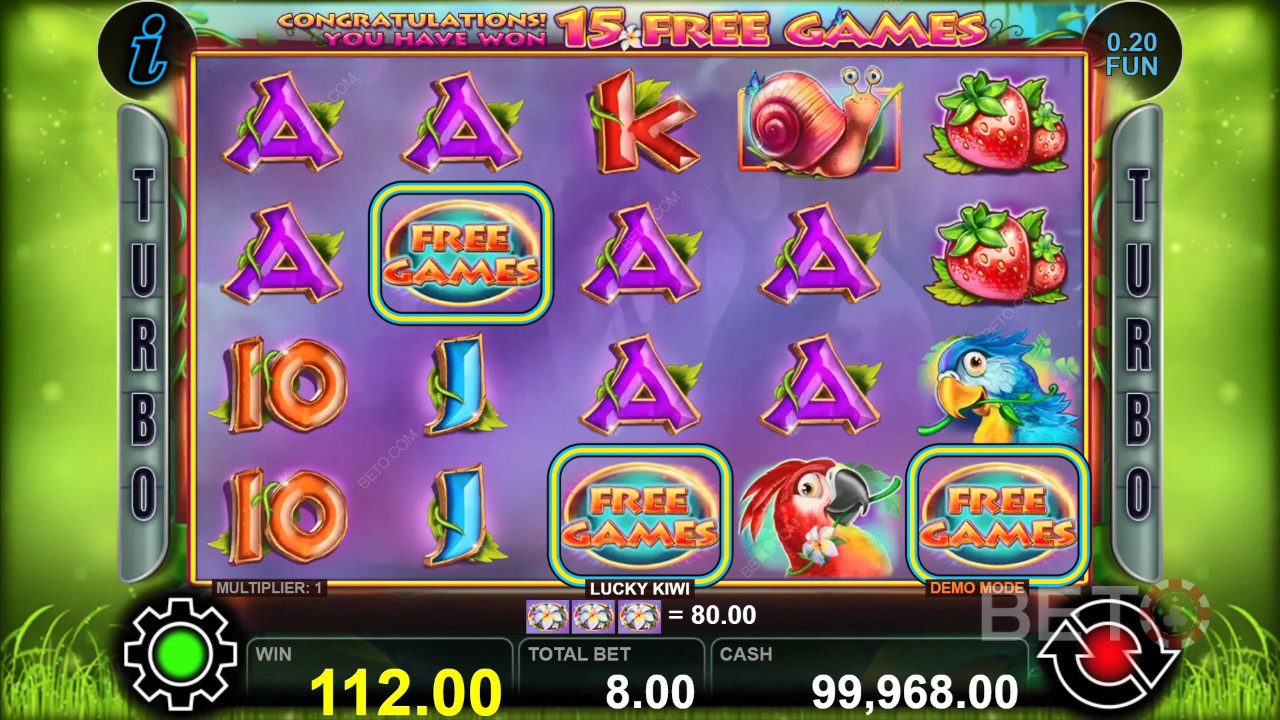 Reseña de Lucky Kiwi de BETO Slots
