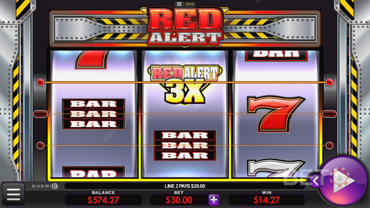 Reseña de Red Alert de BETO Slots